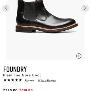 Florsheim Foundry Gore Boot M 11.5. Horween Chromexcel leather. Goodyear welt.